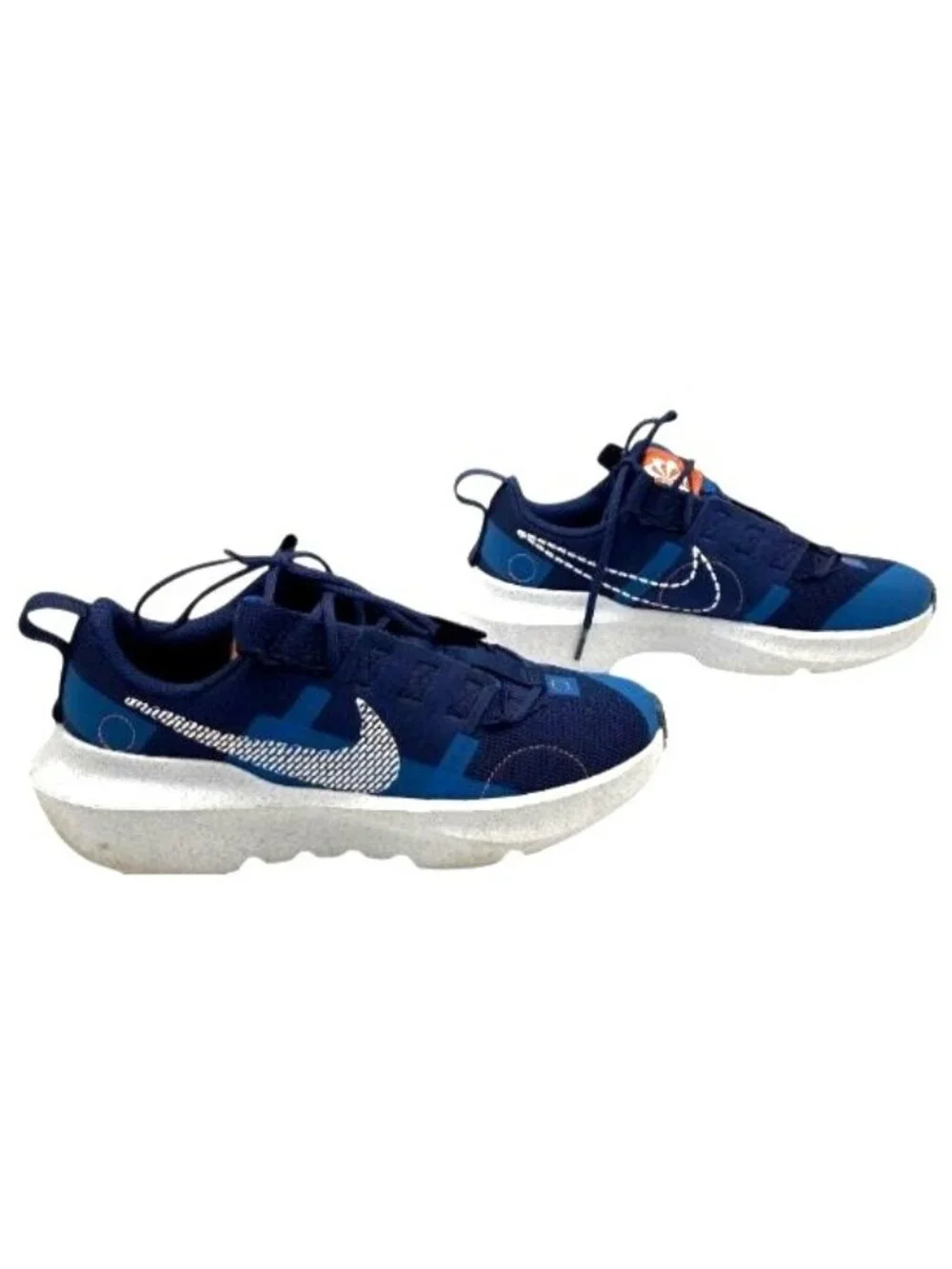 Nike Youth Crater Impact Sneakers Blue/White Size 4.5Y Lightweight